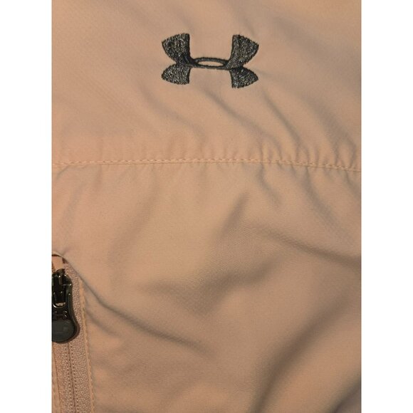 Under Armour Loose Fit XL Heatgear Shirt Peach Lightweight Button-Up - Picture 6 of 8